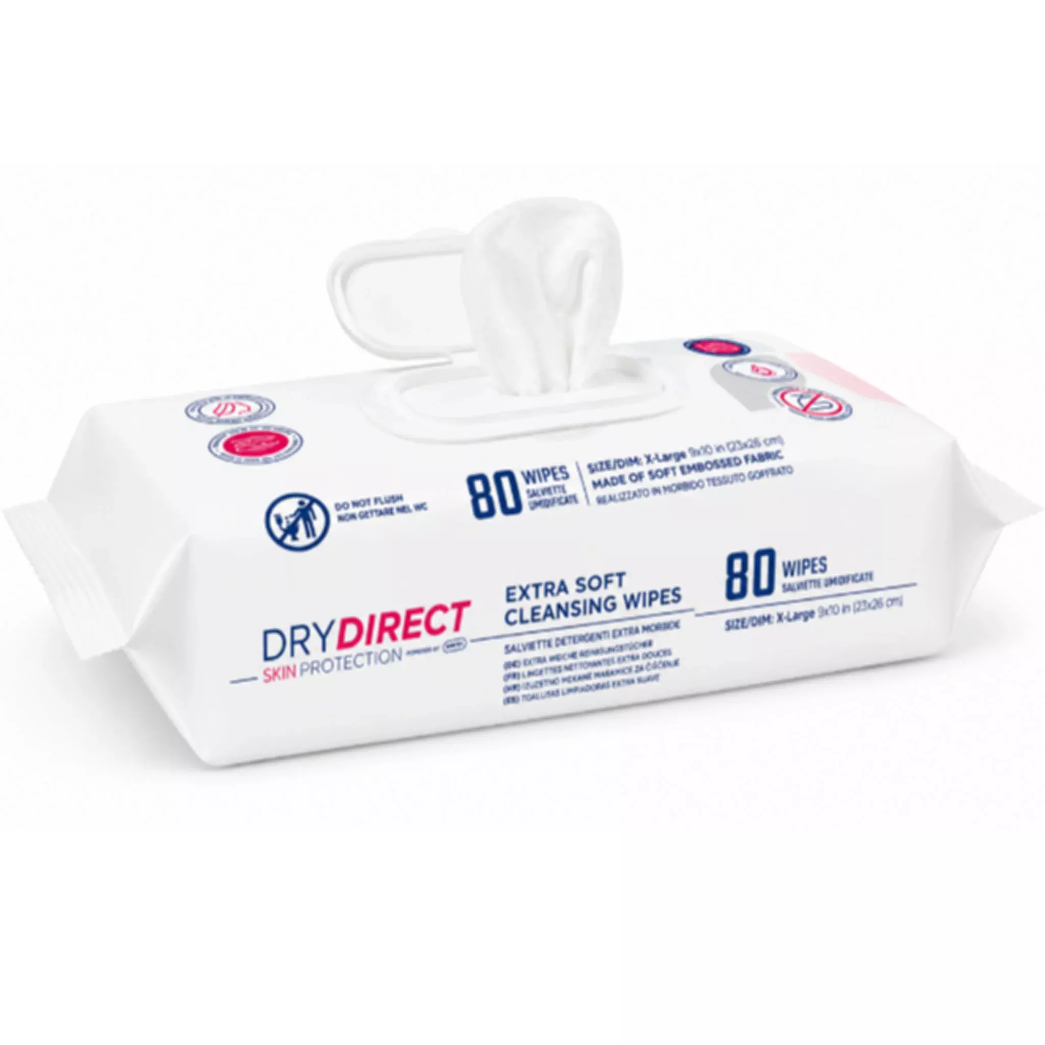 Dry Direct Skin Protection Extra Soft Cleansing Wipes (Unscented)