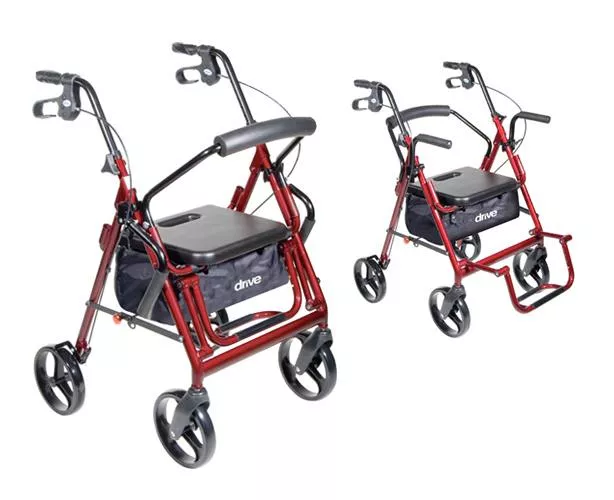 Duet Transport Wheelchair Chair Rollator Walker