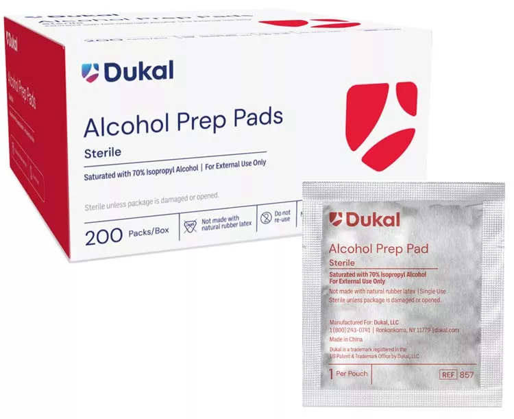 Dukal Alcohol Prep Pads, Non-Sterile