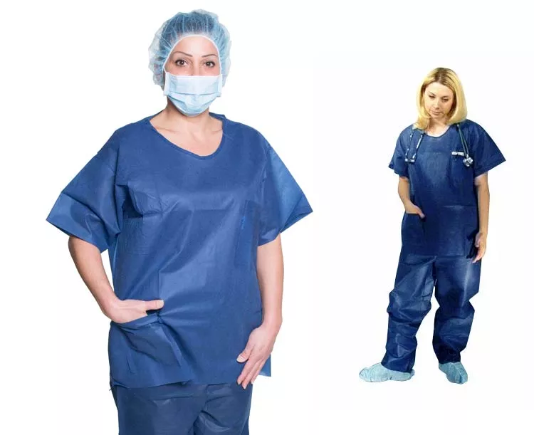 Dukal Disposable Scrub Shirts