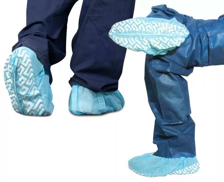 Dukal Shoe Covers, Non-Skid, One-Size, Blue
