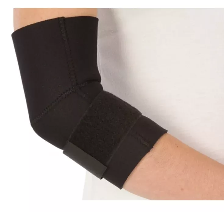 Elbow Support PROCARE Large Pull-On with Strap Tennis Elbow Left or Right Elbow Black #79-82327