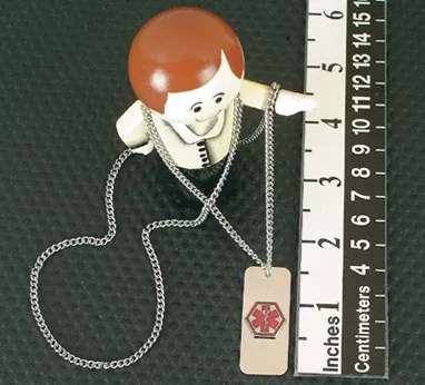 Emergency I.D. Necklace, Medical H-11255-12154