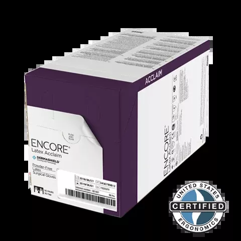 Encore Acclaim Powder Free Latex Surgical Gloves