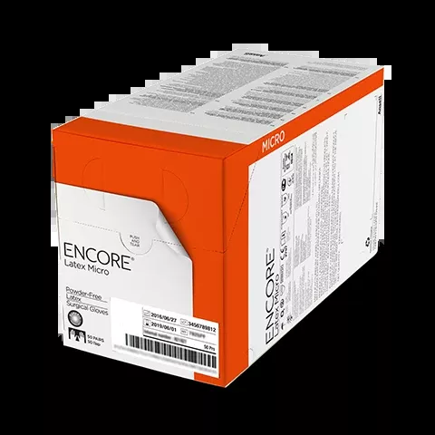 Encore Microptic Powder Free Latex Surgical Gloves