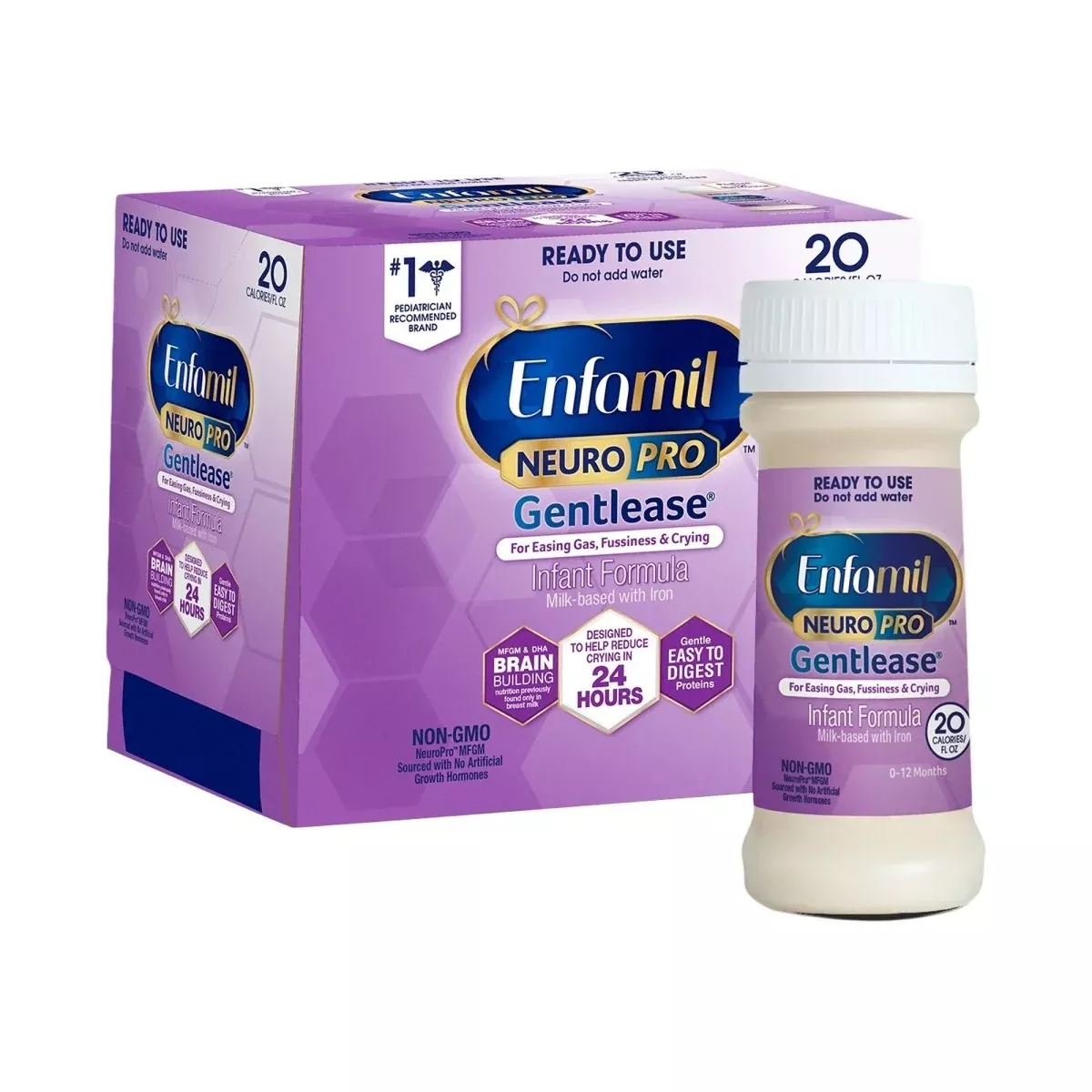 Enfamil NeuroPro Gentlease Ready to Use Infant Formula, 2 oz. Bottles