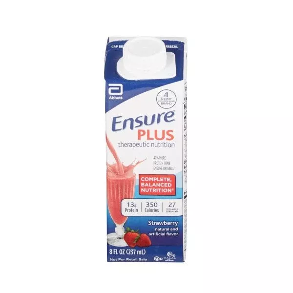 Ensure Plus Therapeutic Nutrition Shake Ready to Use 8-oz Carton