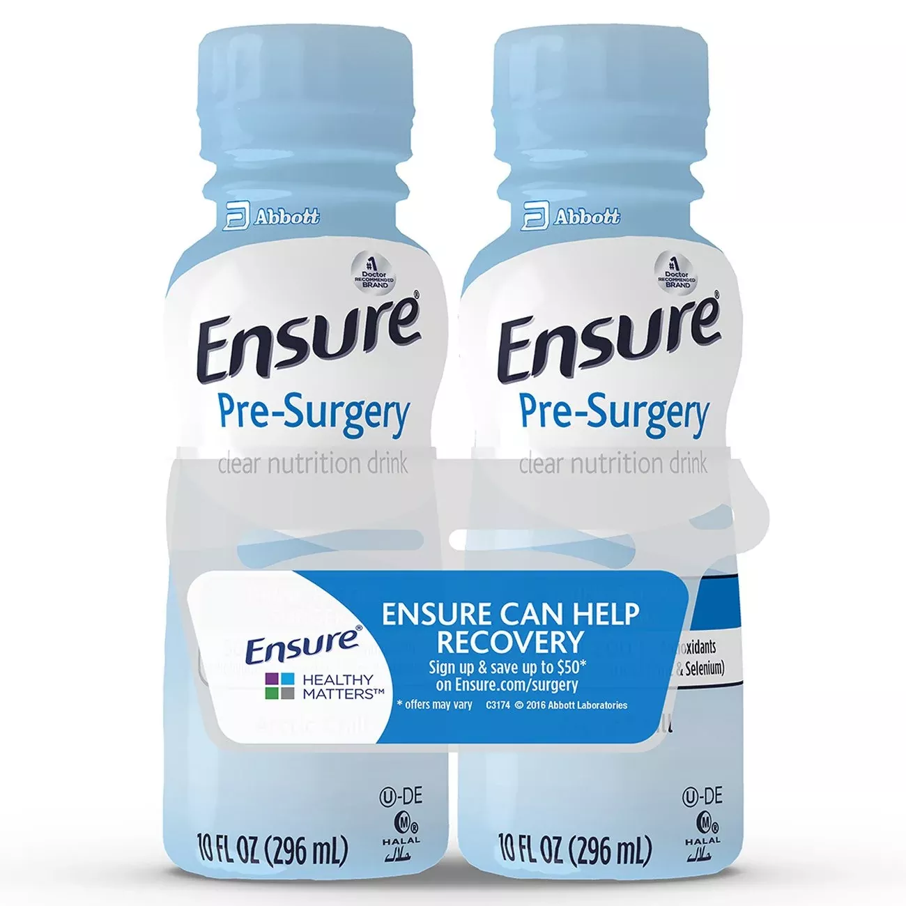 Ensure Pre-Surgery Strawberry Clear Carbohydrate Drink, 10-ounce bottle