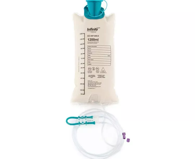 EnteraLite Infinity Enteral Pump Delivery Bag Set, 1200mL