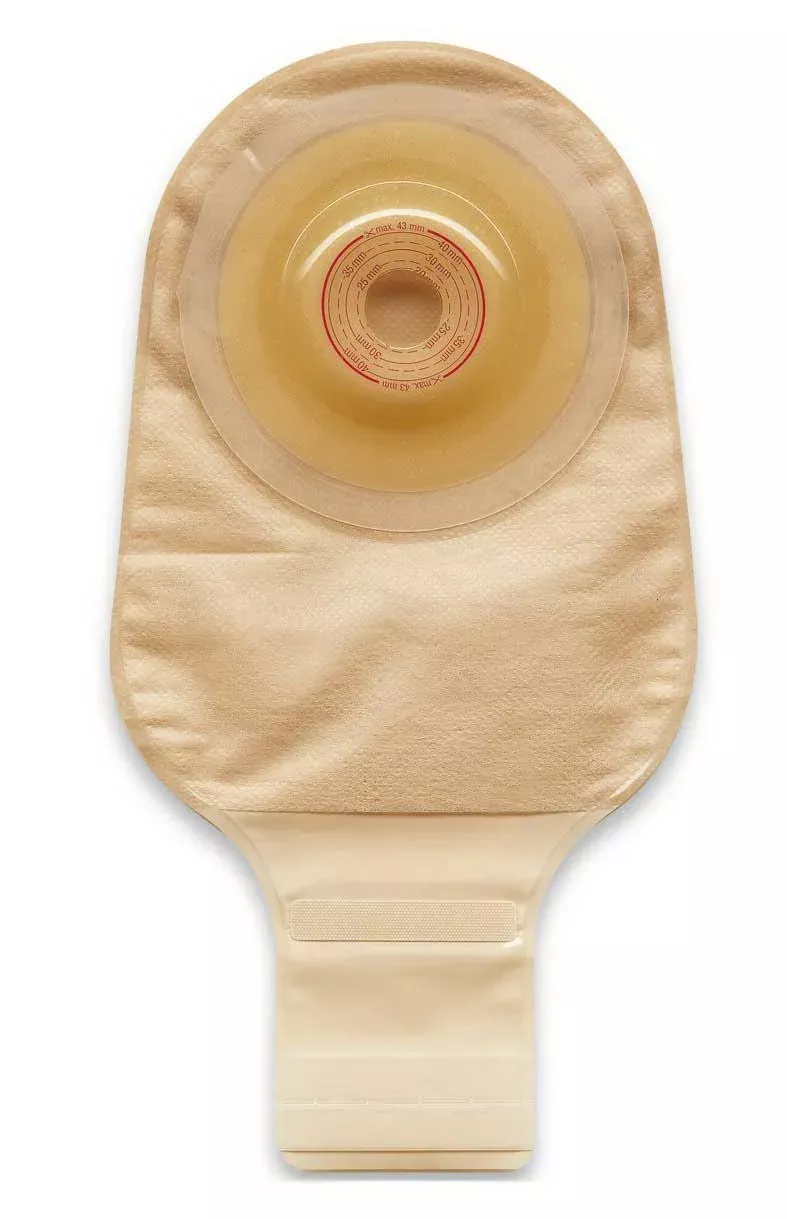 Esteem + Flex Opaque Ostomy Pouch, 1-Inch Stoma