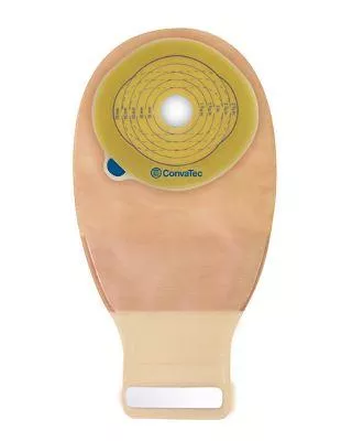 Esteem + One-Piece Drainable Pre-Cut Pouch with InvisiClose, Modified Stomahesive, 12" Panel Transparent, 1"
