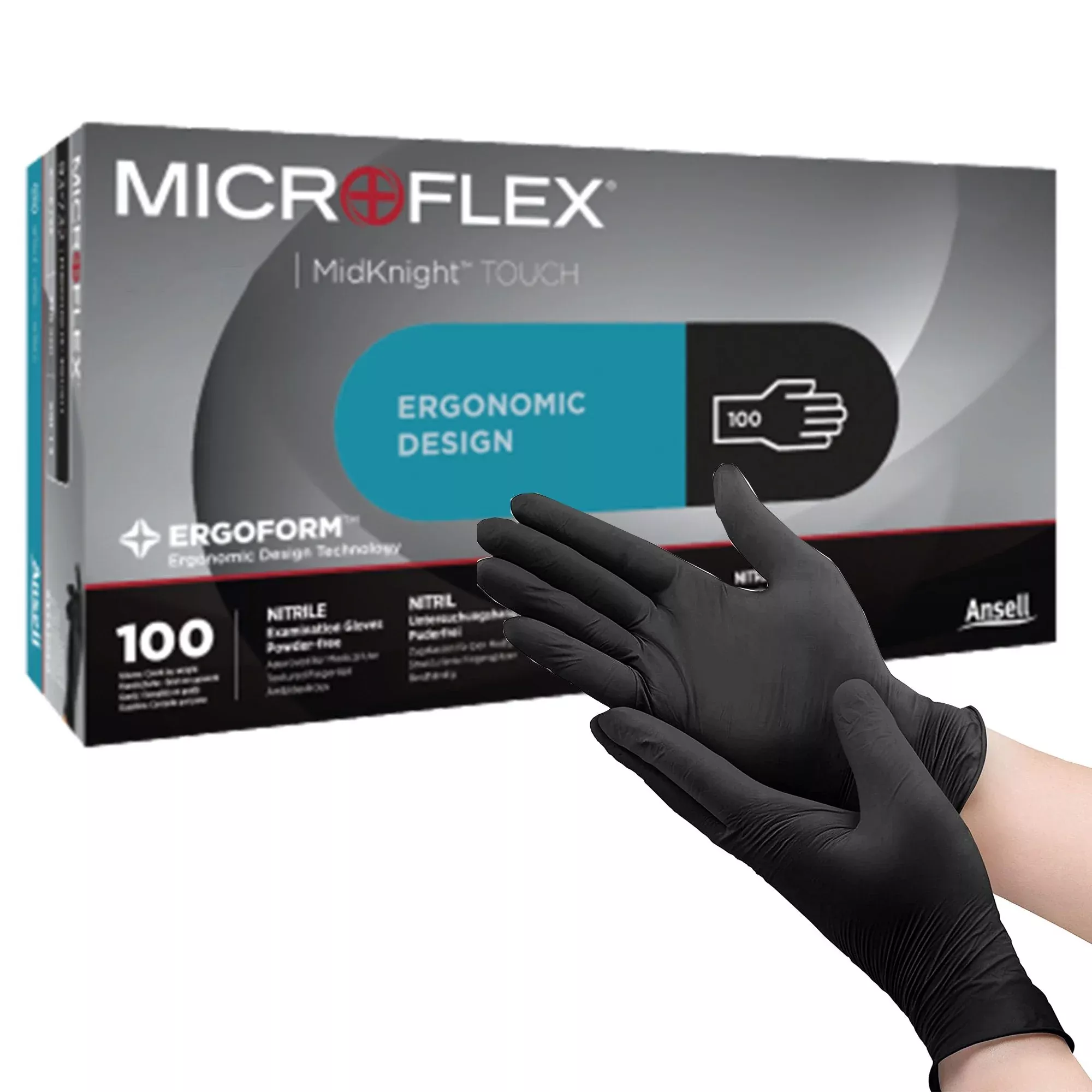 Exam Glove Microflex MidKnight by Ansell