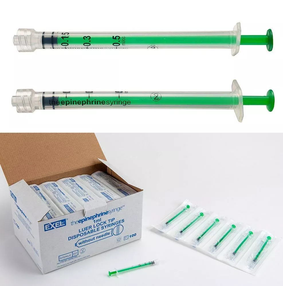Exelint The Epinephrine Syringe - 1mL, Luer Lock Tip
