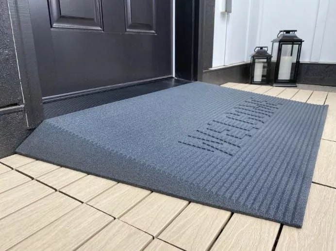 EZ-ACCESS TRANSITIONS Rubber Angled Entry Mat - Several Sizes
