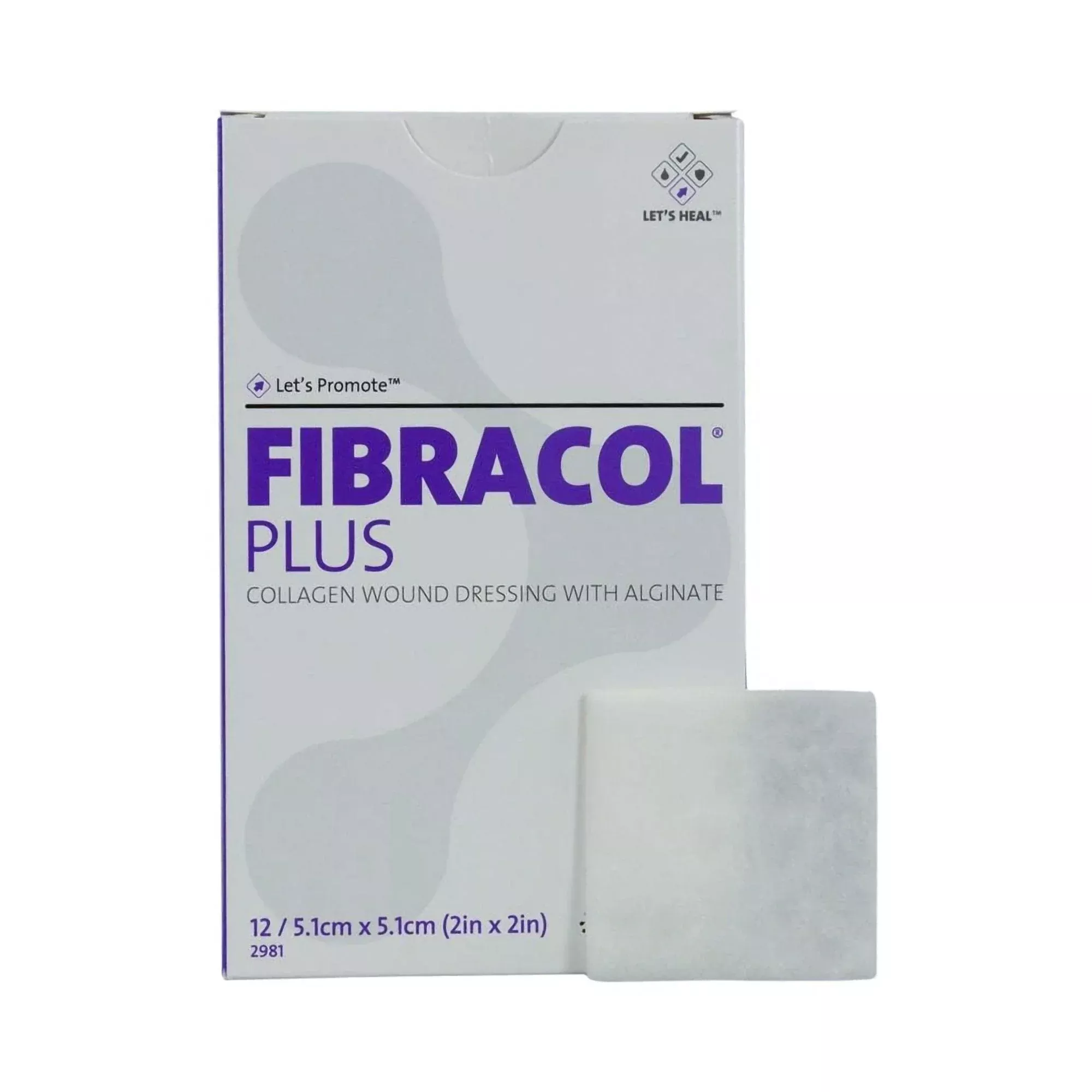 Fibracol Plus Collagen Wound Dressing 2" x 2"