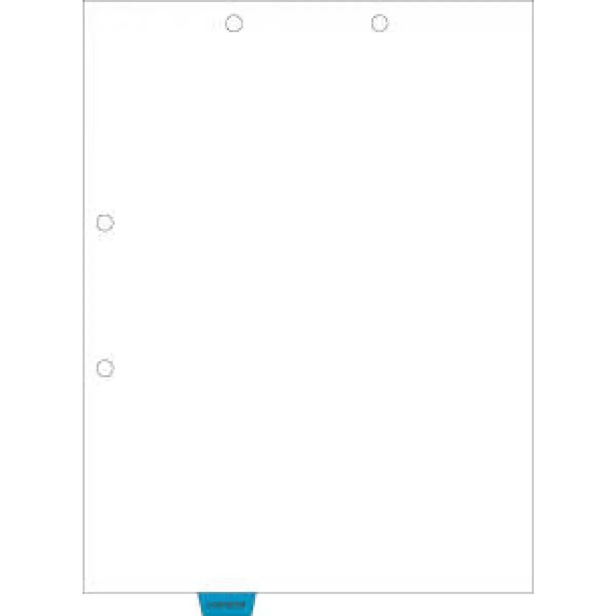 Filepro Chart Divider Bottom Tab Position #3 "Corresp." 1/8 Cut Mylar Reinforced Tab Blue 100# White 8-1/2"X11" - 300 Per Box