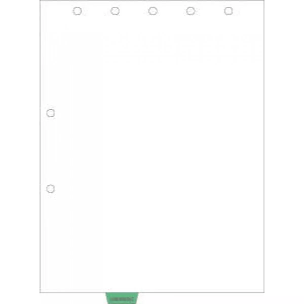Filepro Chart Divider Bottom Tab Position #3 "Correspondence" 1/7 Cut Mylar Reinforced Tab Medium Green 32# White Ledger 8-1/2"X11" - 300 Per Box