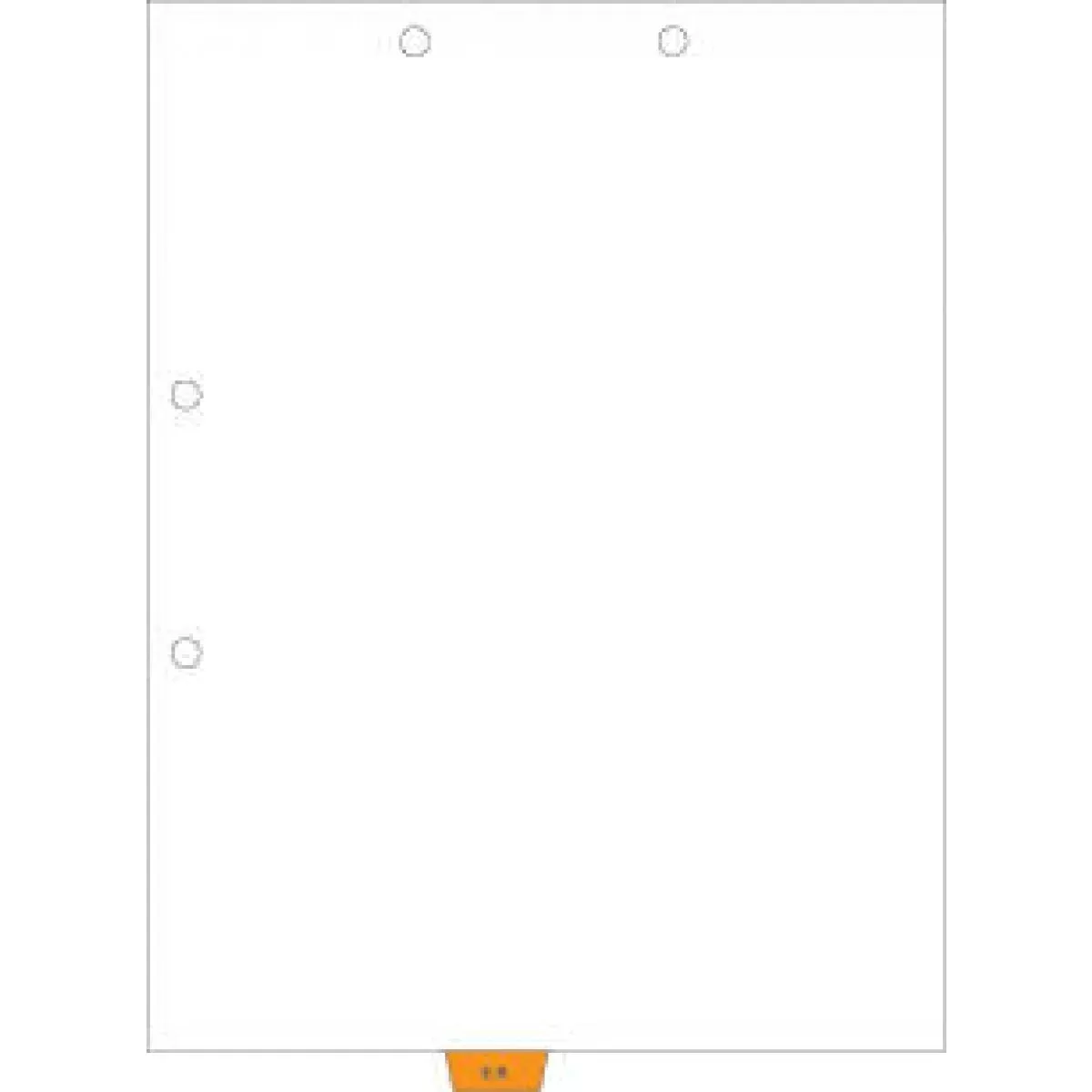 Filepro Chart Divider Bottom Tab Position #4 "E.R." 1/8 Cut Mylar Reinforced Tab Amber 100# White 8-1/2"X11" - 300 Per Box