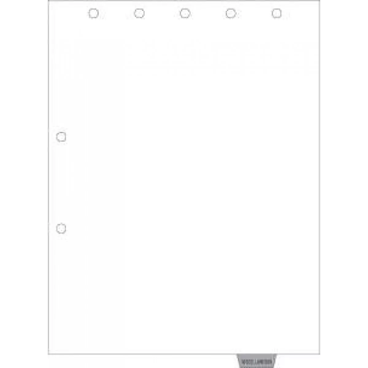 Filepro Chart Divider Bottom Tab Position #6 "Miscellaneous" 1/7 Cut Mylar Reinforced Tab Gray 32# White Ledger 8-1/2"X11" - 300 Per Box
