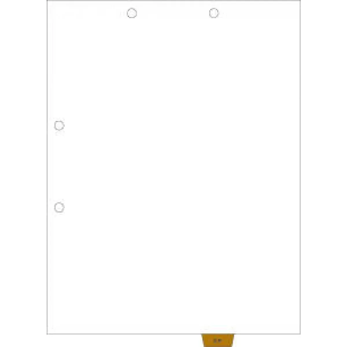 Filepro Chart Divider Bottom Tab Position #6 "O.P." 1/8 Cut Mylar Reinforced Tab Brown 100# White 8-1/2"X11" - 300 Per Box