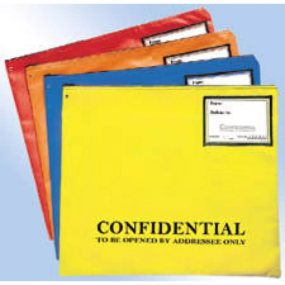 Film Carrier Confidential|Accommodates X-Rays Nylon Zipper Blue 19"X22" - 1 Per Each