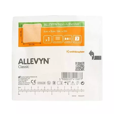 Foam Dressing Allevyn 2 X 2 Inch Square Non-Adhesive without Border Sterile