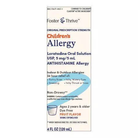 Foster & Thrive Children's Allergy Relief Antihistamine Syrup