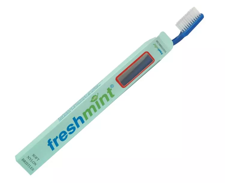 Freshmint Premium Nylon Toothbrush, 43 Tuft Soft