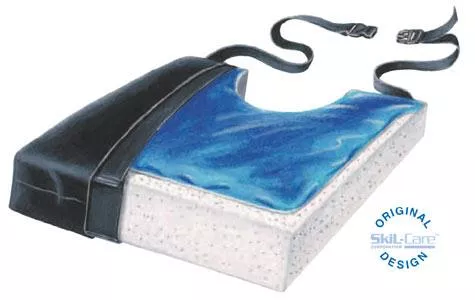 Gel-Foam Cushion with Coccyx Cutout