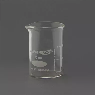 Glass Beaker, 30mL H-3372-17640