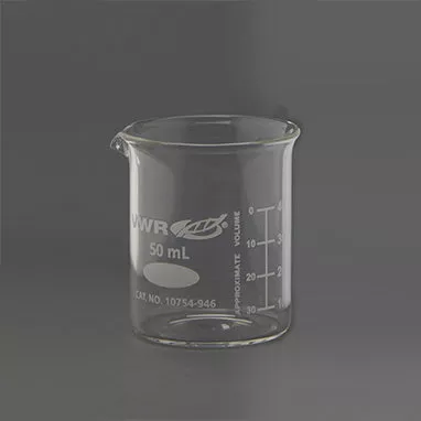 Glass Beaker, 50mL H-3024-17636