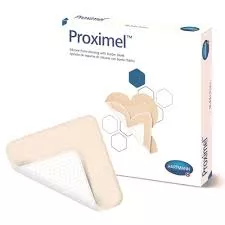 Hartmann Foam Dressing Proximel Basic Non-Border 2 X 2 Inch Without Border Waterproof Film Backing Nonadhesive Square Sterile #15713106