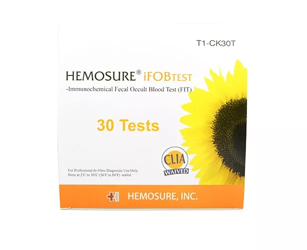 Hemosure IFOB Test Cassettes with Collection Tubes