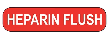Heparin Flush Labels H-17573-13153