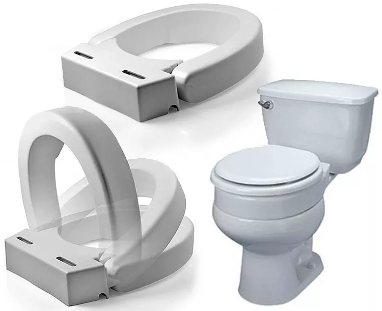 Hinged Elevated Toilet Seat