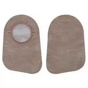 Hollister New Image Two-Piece Closed Pouch, 2-1/4" Flange, Filter, 9" L, Beige
