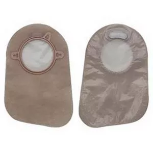 Hollister New Image Two-Piece Closed Pouch, 2-3/4" Flange, Filter, 9" L, Transparent