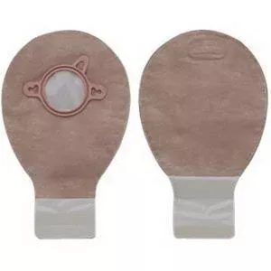Hollister New Image Two-Piece Drainable Mini Pouch, 2-1/4" Flange, Filter, 7" L, Integrated Closure, Transparent
