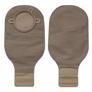 Hollister New Image Two-Piece Drainable Pouch, 1-3/4" Flange, Integrated Closure, Beige