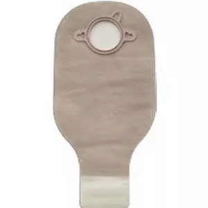 Hollister New Image Two-Piece Drainable Pouch, 2-3/4" Flange, Integrated Closure, Ultra Clear