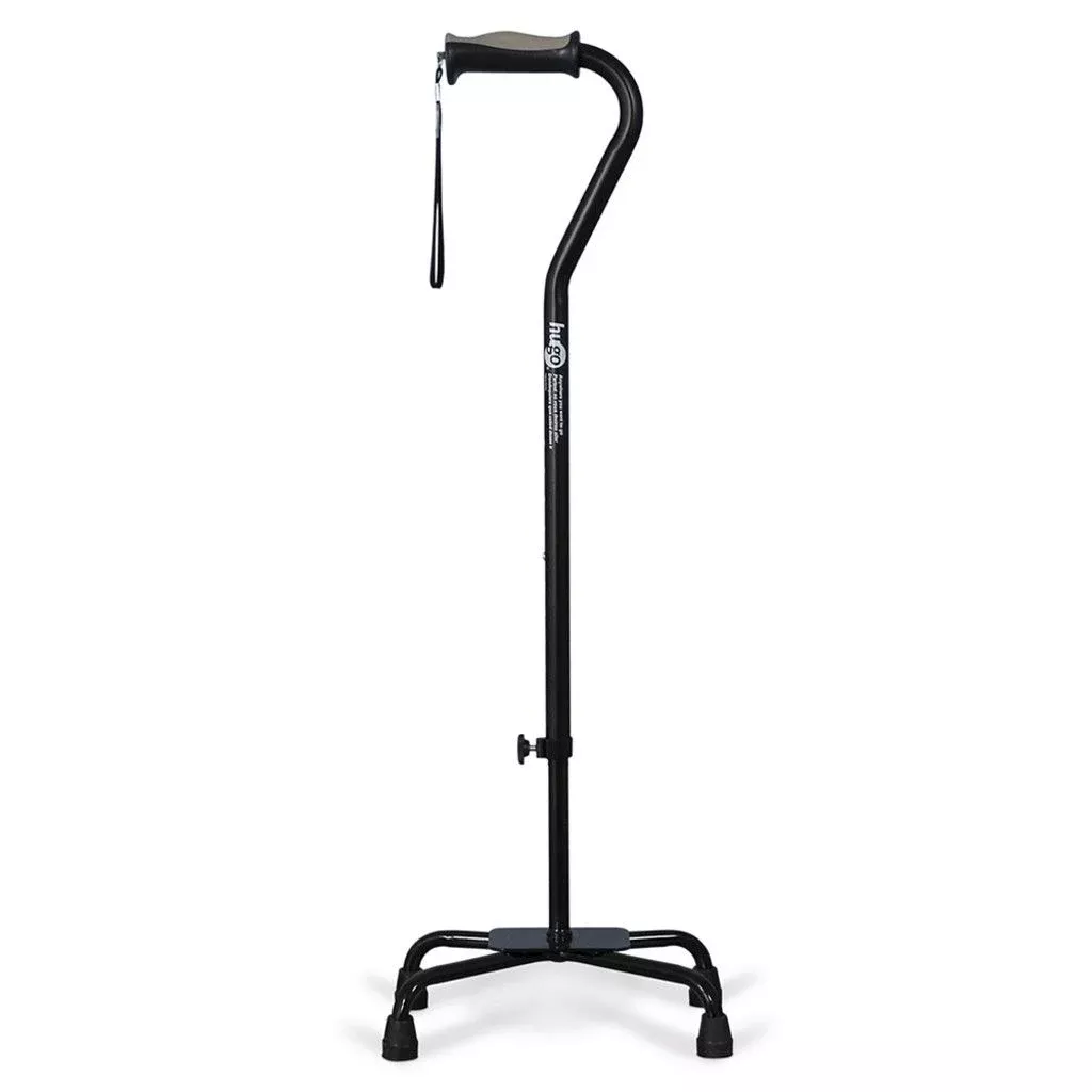 Hugo Ergonomic Quad Cane, Small/Large Base