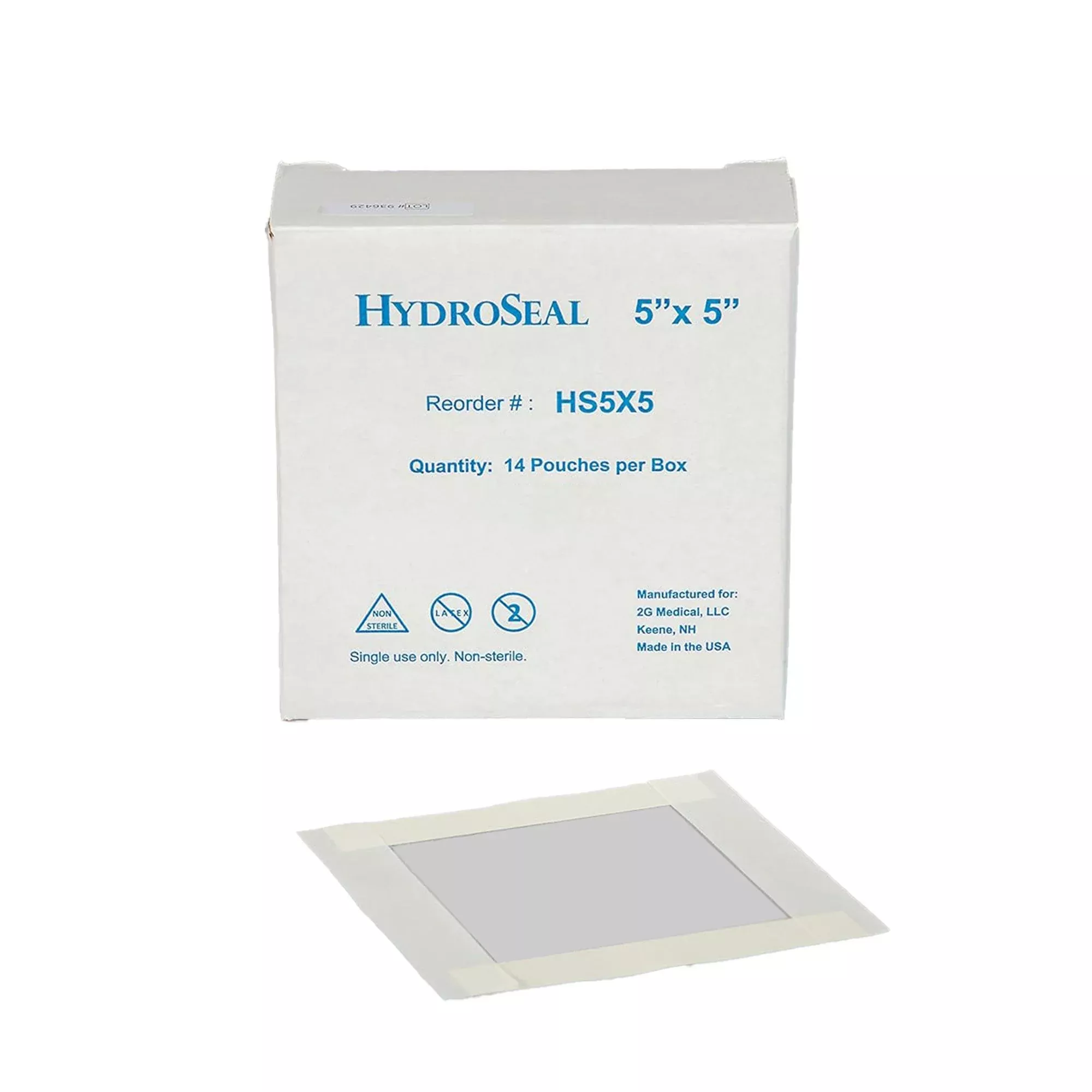 HydroSeal IV Site Barrier Protector, 5 x 5 Inch