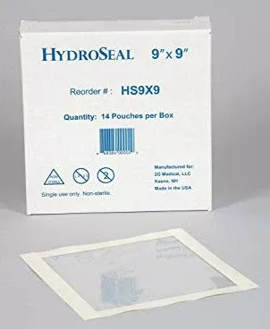 HydroSeal IV Site Barrier Protector, 9 x 9 Inch