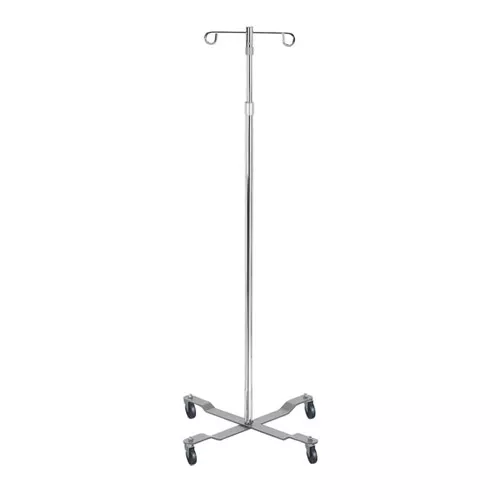 I.V. Pole, 2 Hook, 4 Leg with Removable Top