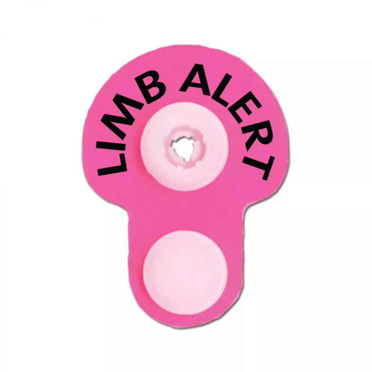 Ident-Alert Alert Bands Clasp Poly "Limb Alert" Pre-Printed, State Standardization Adult/Pedi Day Glow Pink - 240 Per Box