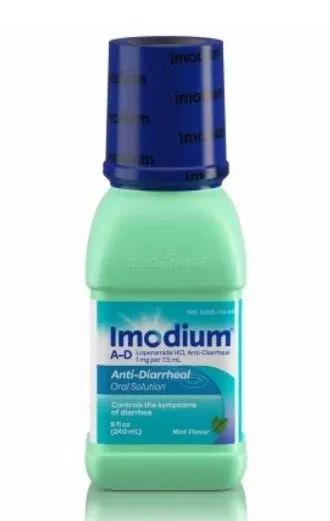 Imodium A-D Loperamide HCl 1 mg Anti-Diarrheal Oral Solution Mint
