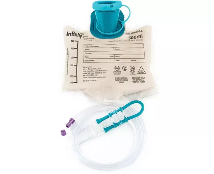 Infinity Enteral Feeding 500 mL Bag Set with ENFit Connector