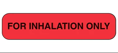 For Inhalation Only Labels H-2520-14881