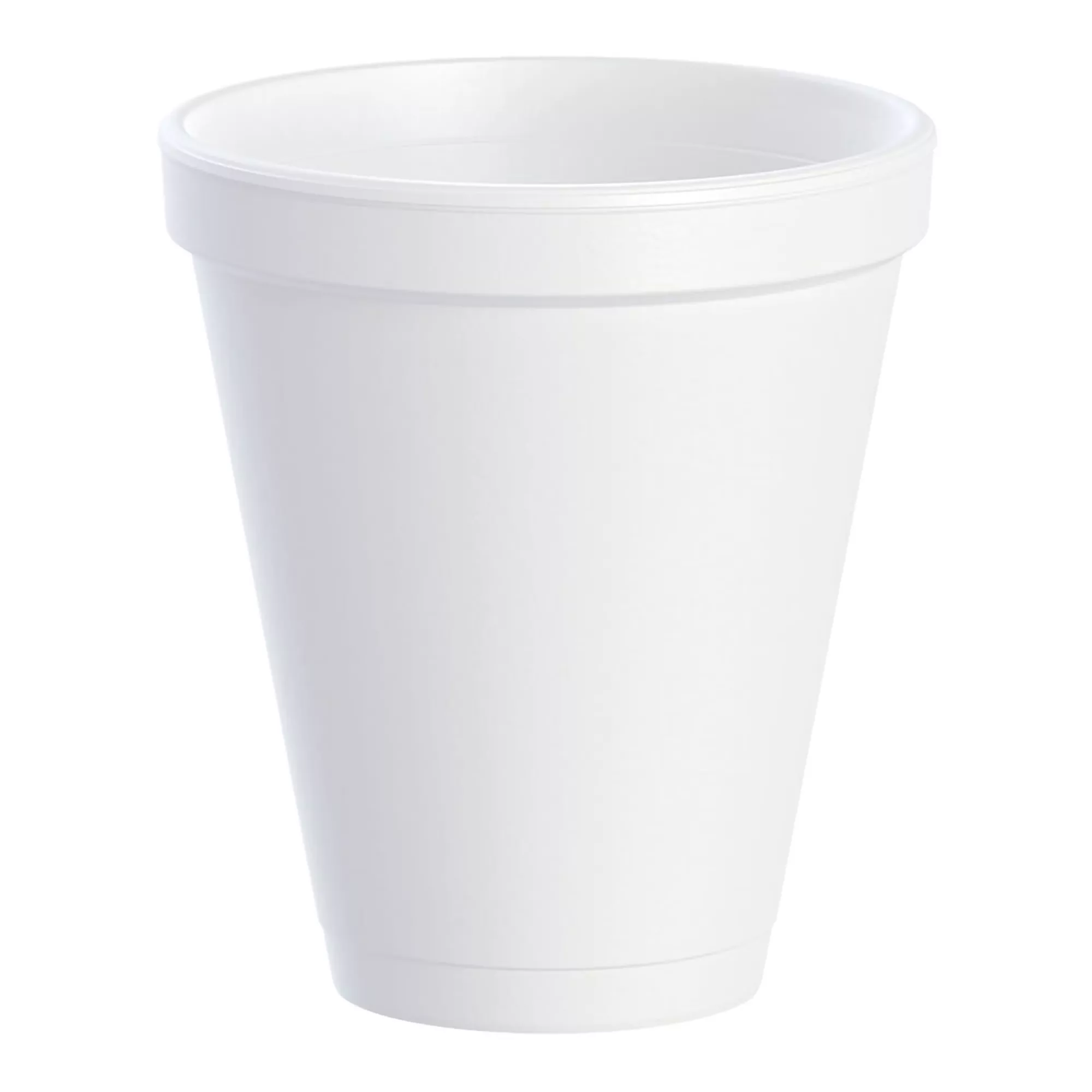 Insulated Drinking Cup Dart 12 oz. Styrofoam White Disposable #12J16
