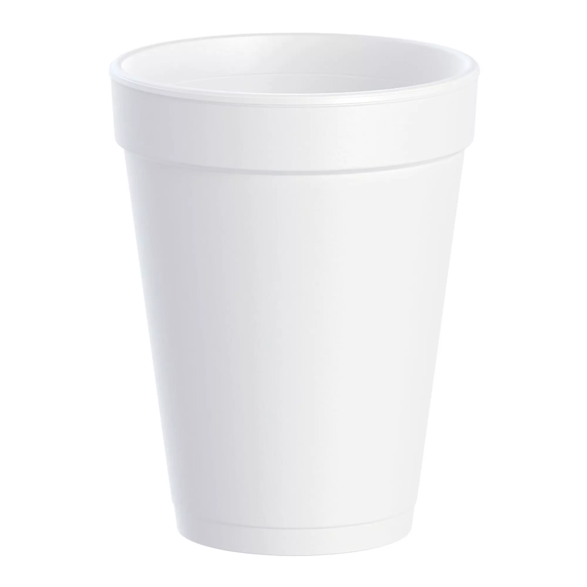 Insulated Drinking Cup Dart 14 oz. Styrofoam White Disposable #14J16